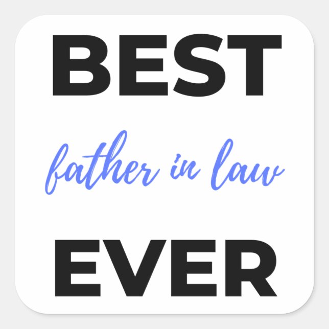 Sticker Carré Best Father (Devant)