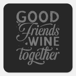 Sticker Carré Besties BFF Heart Best Friends Bestie