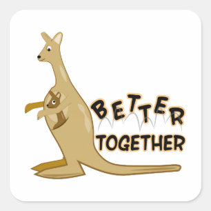 Sticker Carré Better Together