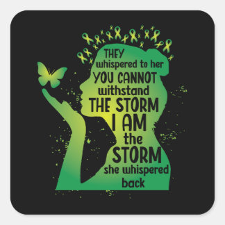 Sticker Carré Beurre de sensibilisation écologique Santé mentale