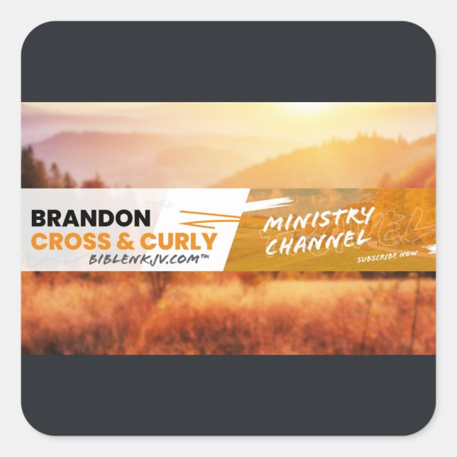 STICKER CARRÉ BIBLENKJV.COM™ 🛐 #AUTOCOLLANT (Devant)