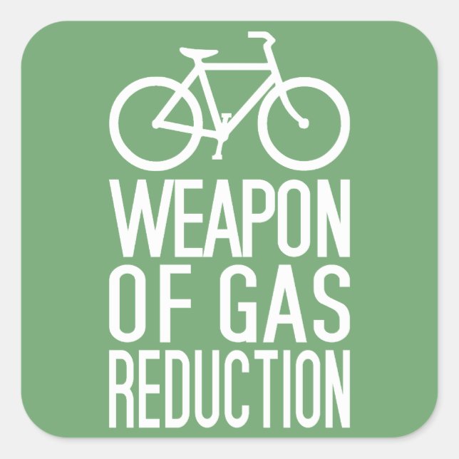 Sticker Carré Bicyclettes personnalisées (Devant)