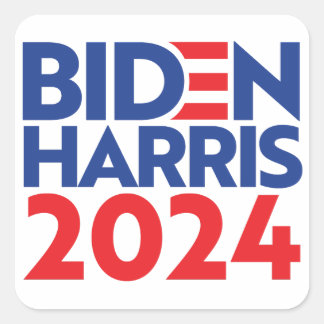 Sticker Carré Biden Harris 2024