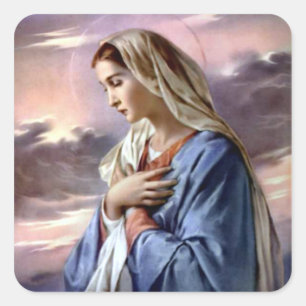 Sticker Carré Bienheureuse Vierge Marie - Mère de Dieu