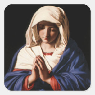 Sticker Carré Bienheureuse Vierge Marie - Mère de Dieu