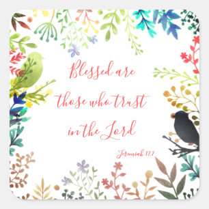 Sticker Carré Bienheureux