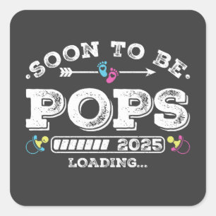 Sticker Carré Bientôt être Pops 2025 Chargement