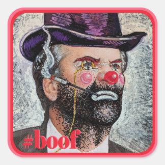 Sticker Carré Bières d'un clown : Lord Boof