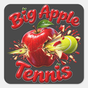 Sticker Carré Big Apple Tennis - Tournoi de tennis de New York