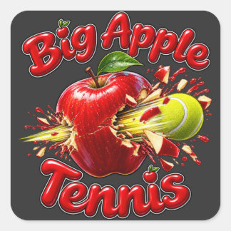 Sticker Carré Big Apple Tennis - Tournoi de tennis de New York