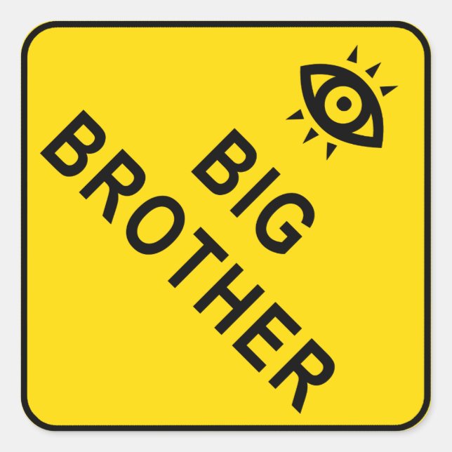 Sticker Carré Big Brother (Devant)
