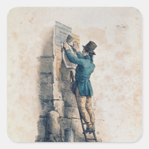 Sticker Carré Billaffiche