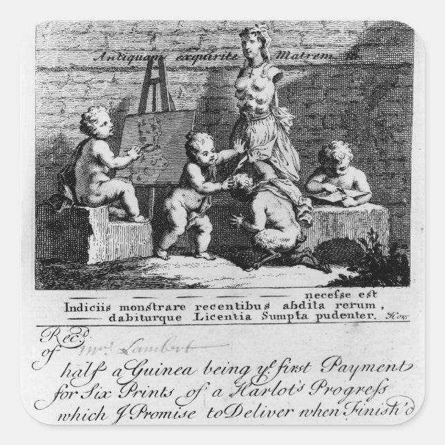 Sticker Carré Billet d'abonnement pour 'A Harlot's (Devant)