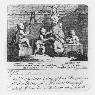 Sticker Carré Billet d'abonnement pour 'A Harlot's