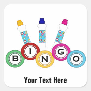 Sticker Carré Bingo (personnalisable)