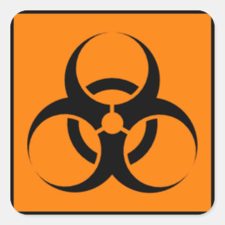 Sticker Carré Biodanger 05