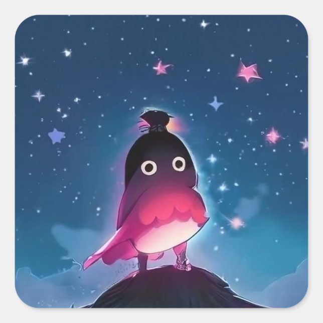 Sticker Carré Bird Boy (Devant)