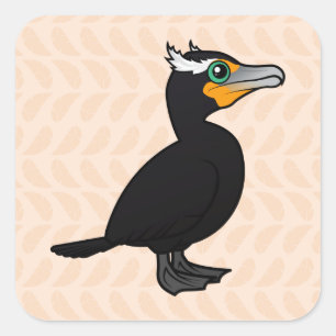 Sticker Carré Birdorable Cormorant Double-crêté