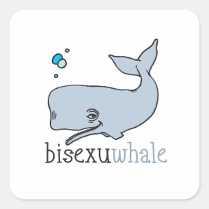 STICKER CARRÉ BISEXUWHALE