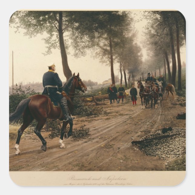 Sticker Carré Bismarck et Napoléon (Devant)