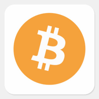 Sticker Carré Bitcoins