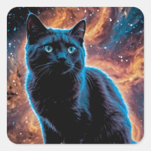 Black cat in space