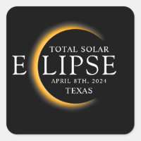 Black & Gold 2024 Texas Total Solar Eclipse