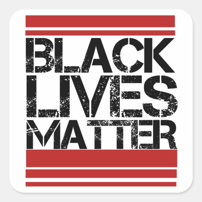 Sticker Carré Black Lives (Devant)