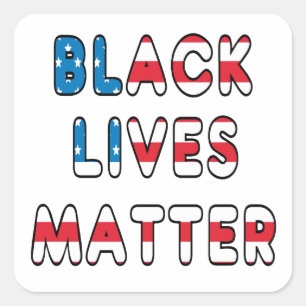 Sticker Carré Black Lives Matter BLM