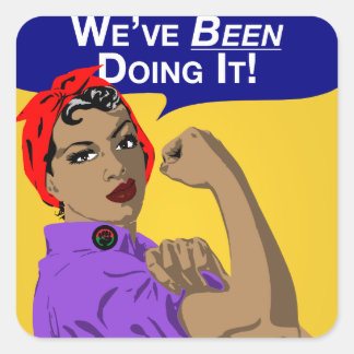 Sticker Carré Black Rosie-Weve L'A Fait