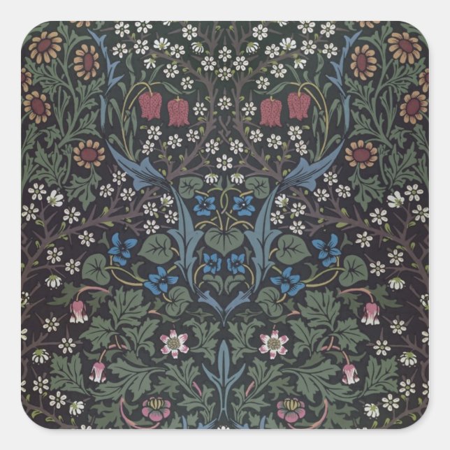 Sticker Carré 'Blackthorn' wallpaper design, 1892 (Devant)