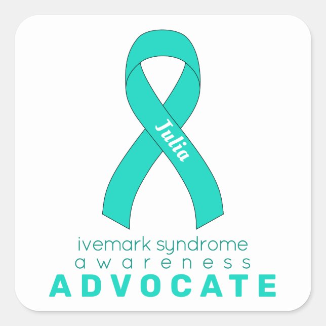 Sticker Carré blanc Ivemark Syndrome Advocate (Devant)