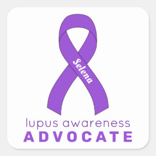 Sticker Carré blanc Lupus Advocate
