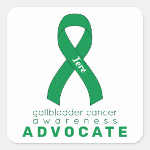 Sticker Carré blanc pour avocat contre le cancer d