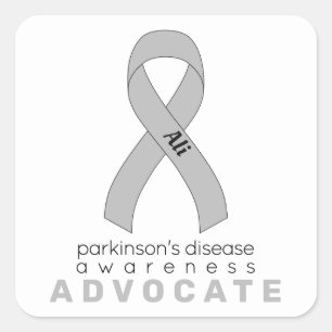 Sticker Carré blanc pour Parkinson