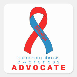 Sticker Carré blanc Pulmonary Fibrosis Advocacy