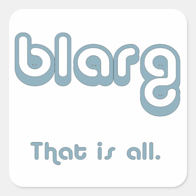 Sticker Carré blarg. (Devant)
