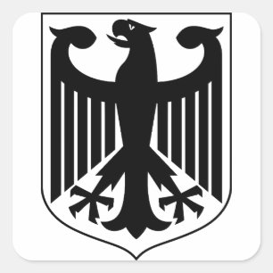 Sticker Carré Blason de l'Allemagne