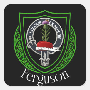 Sticker Carré Blason du clan écossais Ferguson