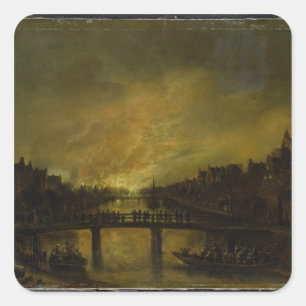 Sticker Carré Blaze à Amsterdam