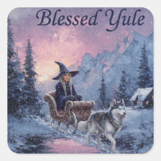 Sticker Carré BlessedYuleWitch