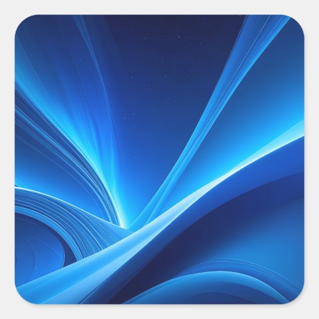 Sticker Carré Bleu (Devant)