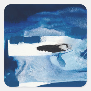 Sticker Carré Bleu Amore II