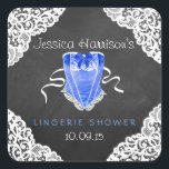 Sticker Carré Bleu Corset Blanche dentelle Chalboard Lingerie Do<br><div class="desc">Bleu Corset Blanc Lace Chalkboard Lingerie Douche Stickers. CORRESPONDRE ÉLÉMENTS com</div>