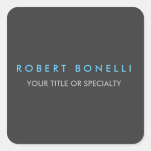 Sticker Carré Bleu gris tendance