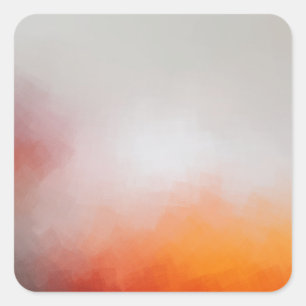 Sticker Carré Bleu rose rouge violet jaune orange moderne Abstra