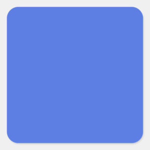 Sticker Carré Bleu Royal Uni Classique Élégant