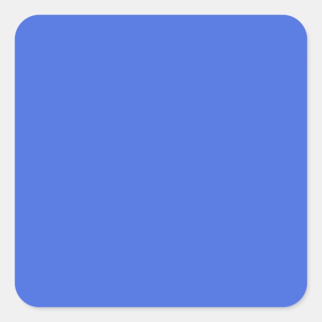 Sticker Carré Bleu Royal Uni | Classique | Élégant (Devant)