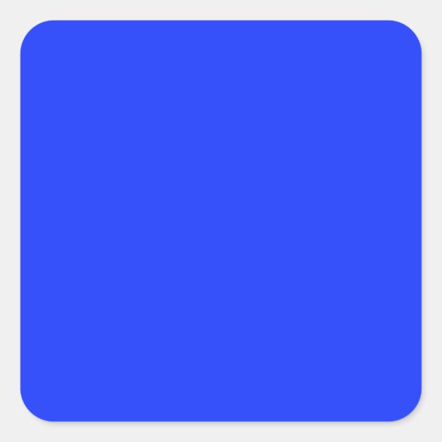 Sticker Carré bleu vif (Devant)