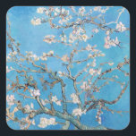 Sticker Carré Bleu Vincent van Gogh Art Peinture<br><div class="desc">Vincent van Gogh (Néerlandais, 1853 - 1890) Almond Blossom, 1890, Huile sur toile Non encadré : 73, 3 cm x 92, 4 cm Vincent van Gogh peint cette vie morte de fleurs d'amandiers contre un ciel bleu pour son neveu nouveau-né qui a été nommé d'après lui. L'amandier est un symbole...</div>